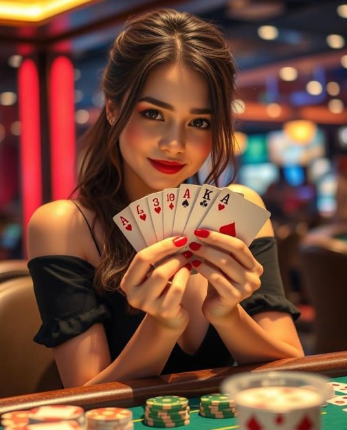 Live casino dealer streaming real-time table games on 85 ph